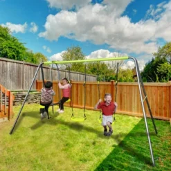 Dexmalle Lime Green Interesting Swingset With Plastic Safe Swing Set