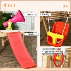 Dexmalle 4 In 1 Wooden Swing Set -Fradel & Spies GUEST 006ce4fd 628b 4623 a0a6 5f4d56c73600