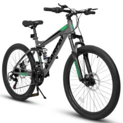 Dexmalle 24 Inch Mountain Bike For Adults Teens, Dual Suspension MTB Bicycle With 21-Speed & Disc Brakes -Fradel & Spies GUEST 00e0b396 2ef6 4047 bca2 9ea7283cec95