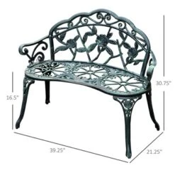 Dexmalle Patio Garden Metal Bench -Fradel & Spies GUEST 0191add9 2d61 44db a256 8b0fdf7c904f