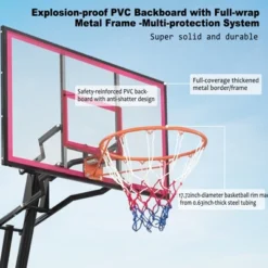 Dexmalle Indoor/Outdoor Basketball Goal With Rebound Board And Wheels -Fradel & Spies GUEST 01e6e3d5 77ff 4599 b467 60d36cfb403b