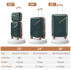 Dexmalle Expandable Lightweight Suitcase With 4 Double 360 Degrees Mute Spinner Wheels -Fradel & Spies GUEST 0288c647 a91f 4744 8b48 8c3962ae5cfb