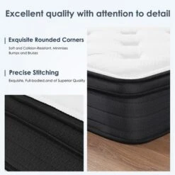 Dexmalle 10 Inch Hybrid Mattress With Individually Pocketed Innerspring -Fradel & Spies GUEST 03a28537 4dae 4e09 9352 dae4e77e9e44