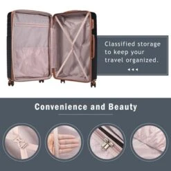 Dexmalle 3 Piece Double Spinner 8 Wheels Suitcase With TSA Lock -Fradel & Spies GUEST 054f7dcb ac3b 484f a619 a0156a84d70f