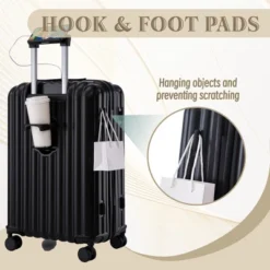 Dexmalle Luggage With Cup Holder & USB Port & Phone Holder -Fradel & Spies GUEST 059e8163 31fd 4cc3 9203 8e47f60a06e8