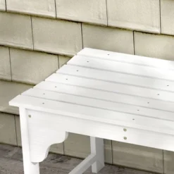 Dexmalle White Patio Park Bench With Slatted Seat -Fradel & Spies GUEST 05eadda7 1893 4658 b2a9 a3f28ee50b1a