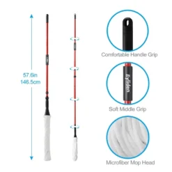 Dexmalle 57.5-inch Long Handle Self Bending Twist Mop -Fradel & Spies GUEST 0607c5c4 10ad 41e1 87fb a47db93ebec8