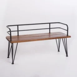 Dexmalle Industrial Wood And Metal Bench,Patio -Fradel & Spies GUEST 06362405 62a5 45c3 bf09 5d834b1ff52e