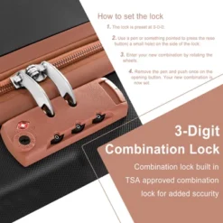 Dexmalle Hardshell Luggage Sets 3 Piece With Wheels And TSA Lock -Fradel & Spies GUEST 072b0bba 2894 412f 9b58 a96382199930