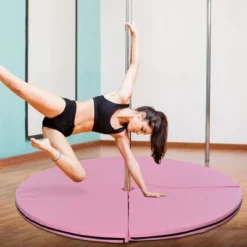 Dexmalle 2"T X 5'W Folding Pole Dance Mat For Home