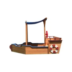 Dexmalle Outsunny Pirate Ship Sandbox With Cover And Rudder -Fradel & Spies GUEST 081b27a0 f043 4086 9db5 fe3ff097be27