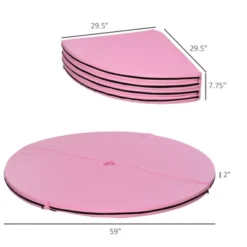 Dexmalle 2"T X 5'W Folding Pole Dance Mat For Home -Fradel & Spies GUEST 0acd0b53 a9bf 4609 aa81 3c7ee2b86df7