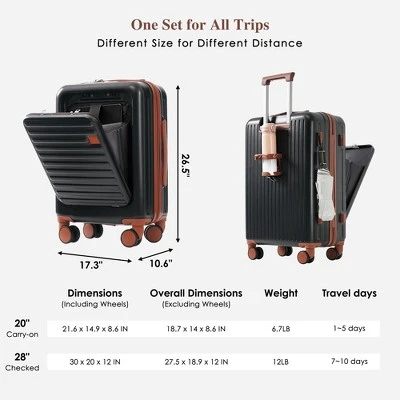 Dexmalle 4-Piece Luggage Set 8 Dexmalle 4-Piece Luggage Set - Image 7