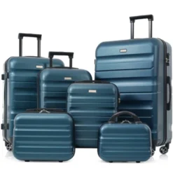 Dexmalle 6-Piece ABS Hardshell Luggage Set -Fradel & Spies GUEST 0dc0710d ea91 4b55 aeeb 6291bb023950