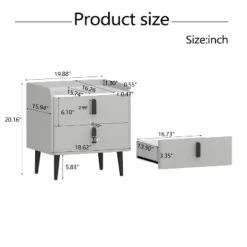 Dexmalle Night Stand With Marble-Pattern Tabletop -Fradel & Spies GUEST 0df4e3df f060 4112 b6a6 b981748341c6