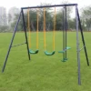 Dexmalle Metal Swing Set Outdoor With Glider For Kids -Fradel & Spies GUEST 0e422bea 18c9 412f 8ec2 96dd9104ccb3