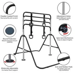 Dexmalle Adjustable Height Children's Horizontal Gymnastic Bar -Fradel & Spies GUEST 0f755894 056b 4db2 96e2 2e546a3862fc
