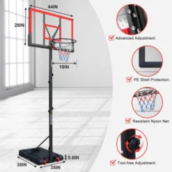 Dexmalle Adjustable Portable Basketball Goal For Indoor Outdoor -Fradel & Spies GUEST 0fb1e872 0130 4b5a af49 35a4d1156d77