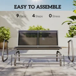 Dexmalle Patio Glider Bench,Ventilating Sling Fabric Surface -Fradel & Spies GUEST 103e71c2 6a3d 4d85 904f b3d5c1dfaeec