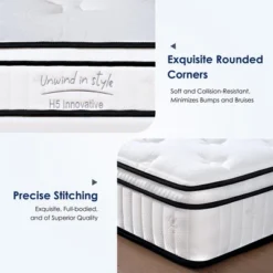 Dexmalle 10 Inch Hybrid Mattress,Individually Pocketed Innerspring 23 Dexmalle 10 Inch Hybrid Mattress,Individually Pocketed Innerspring -Fradel & Spies GUEST 14402fe2 ccee 41c3 a6c1 e055414e84db