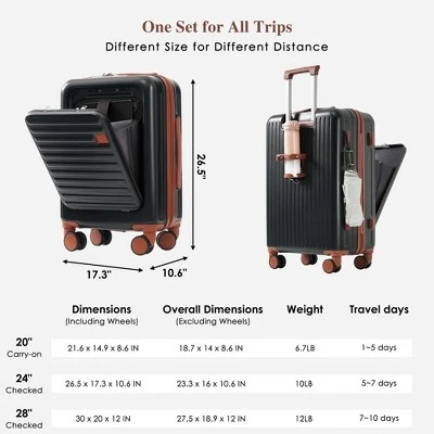 Dexmalle Luggage Set Of 3 8 Dexmalle Luggage Set Of 3 - Image 6
