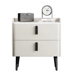 Dexmalle Night Stand With Marble-Pattern Tabletop -Fradel & Spies GUEST 15ba53cc e2b8 4e71 8497 7212dbd2d165