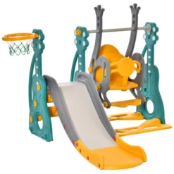 Dexmalle 3 In 1 Toddler Swing And Slide Set -Fradel & Spies GUEST 15d0645d 0333 4a2b 9e78 05deea9cb2e2