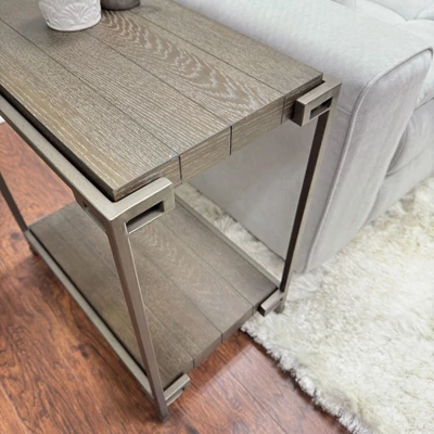 Dexmalle 3-Piece Metal Frame Wood Living Room Coffee Table And 2Tables Set 11 Dexmalle 3-Piece Metal Frame Wood Living Room Coffee Table And 2Tables Set - Image 9