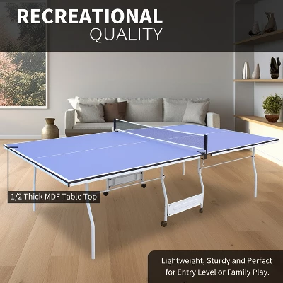 Dexmalle 9ft Mid-Size Table Tennis Table Foldable 5 Dexmalle 9ft Mid-Size Table Tennis Table Foldable - Image 3