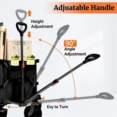 Dexmalle Dexmalle 450LB Heavy Duty Foldable Wagon 5 Dexmalle Dexmalle 450LB Heavy Duty Foldable Wagon - Image 3