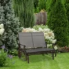 Dexmalle Patio Glider Loveseat Chair With Powder Coated Steel Frame -Fradel & Spies GUEST 198ec771 0250 4944 9876 f2b494359267