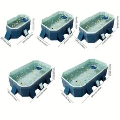 Dexmalle 2.6m PVC Folding Pool (not Inflatable) Bathes And Cools In Summer -Fradel & Spies GUEST 199904e3 cdf5 44c0 834e 20b2e7e7685e