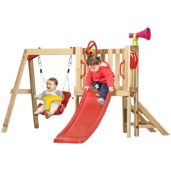 Dexmalle 4 In 1 Wooden Swing Set -Fradel & Spies GUEST 1b1e0d20 8769 42ee 9716 8dd08eddc5a3