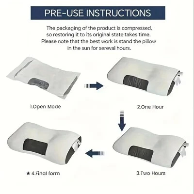 Dexmalle 3D Memory Foam Slow-Rebound Knitted Cotton Massage Pillow 5 Dexmalle 3D Memory Foam Slow-Rebound Knitted Cotton Massage Pillow - Image 3