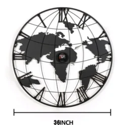 Dexmalle 36 Inch Large Black Metal Wall Clock -Fradel & Spies GUEST 1dee5abe aabc 43d9 af8d 78557b765239