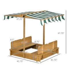 Dexmalle Children Outdoor Sand Box With Foldable Bench Seats -Fradel & Spies GUEST 1e89ca64 4ab0 4841 a2e2 532f4e60da76