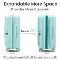 Dexmalle Luggage Sets 3 Piece, Expandable Carry On Luggage With TSA Lock