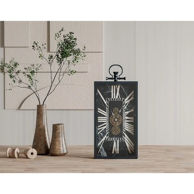 Dexmalle Decorative Black And Gold Roman Numeral Table Clock 8 Dexmalle Decorative Black And Gold Roman Numeral Table Clock - Image 6