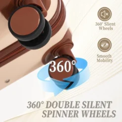 Dexmalle 3 Pcs/set In ABS Spinner Wheel Luggage With Combination Lock -Fradel & Spies GUEST 1f4533d5 071a 4b59 99aa 2ba514a350a1