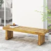 Dexmalle Rustic Patio Wood Bench