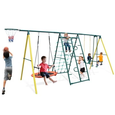 Dexmalle Indoor/Outdoor Metal Swing Set 9 Dexmalle Indoor/Outdoor Metal Swing Set - Image 7