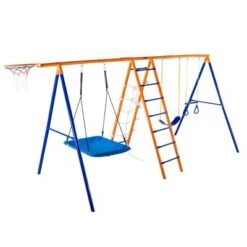 Dexmalle 6 In 1 Swing Set 440lbs Capacity Metal Swingset -Fradel & Spies GUEST 21cea5aa 2e38 4e78 9d03 69836bab0a83