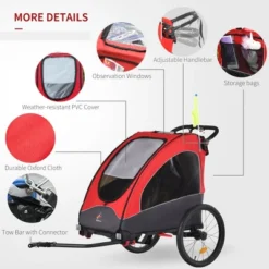 Dexmalle Bike Trailer For Kids -Fradel & Spies GUEST 23fadfee 9ea7 4086 9e7b 1b4798bca246