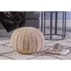 Dexmalle Beige Weave Pumpkin Surface Pouf
