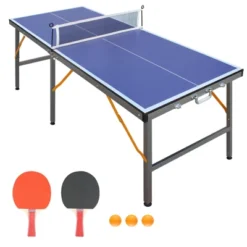 Dexmalle 5ft Mid-Size Table Tennis Table Foldable -Fradel & Spies GUEST 2c26badb faf4 4846 8a61 6277ff2939a7
