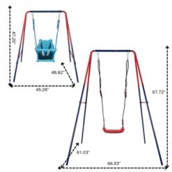 Dexmalle Green And Blue Interesting 2 In 1 Baby Swing -Fradel & Spies GUEST 2cc5ebe8 1871 4f41 8a12 a5a2d8d7ee18