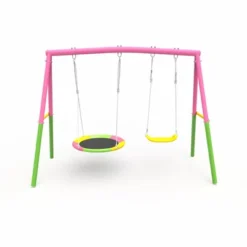 Dexmalle 440lbs Swing Set With Heavy-Duty A-Frame Metal -Fradel & Spies GUEST 3524a82c dd4d 4b4e bca7 27109a543a7a