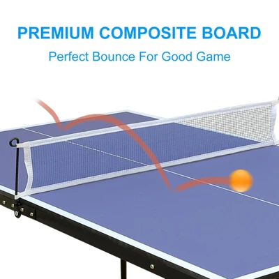 Dexmalle Portable Table Tennis Ping Pong Table Set With Accessories Indoor Game 4 Dexmalle Portable Table Tennis Ping Pong Table Set With Accessories Indoor Game - Image 2