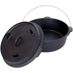 Dexmalle Pre-Seasoned Cast Iron Dutch Oven With Skillet Lid -Fradel & Spies GUEST 380bdb1a adca 4eeb 9a43 ef0e5650788b