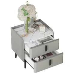 Dexmalle Night Stand With Marble-Pattern Tabletop -Fradel & Spies GUEST 3866169d bd50 4eb7 9135 bdefc8b2607e